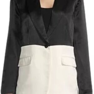 Worthington Two-Tone Black and Cream Blazer